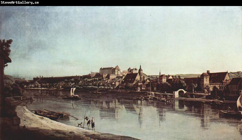 Bernardo Bellotto Ansicht von Pirna, Pirna von Kopitz aus, mit Festung Sonnenstein
